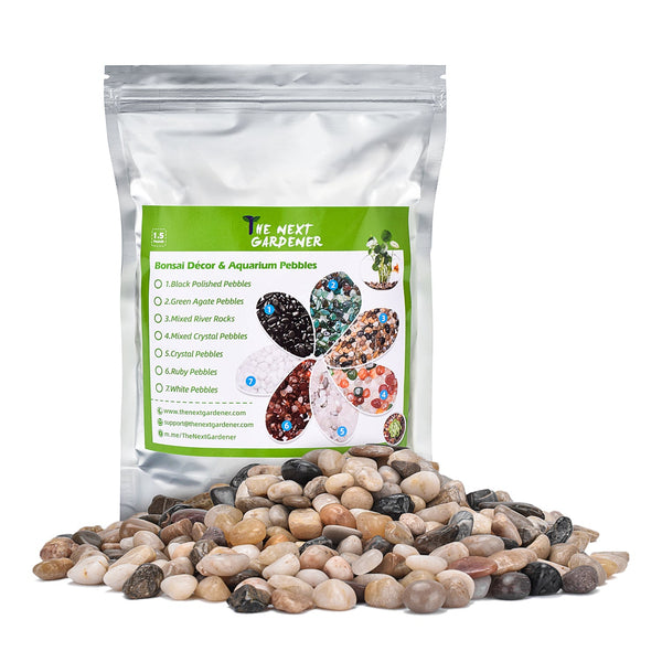 Smooth Natural River Stones Rocks, 8mm-12mm